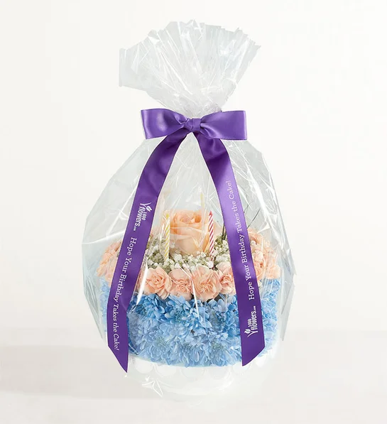 Birthday Wishes Flower Cake® Coastal