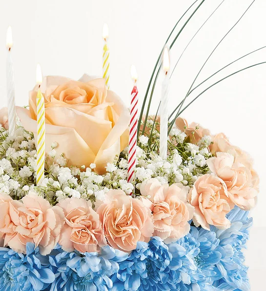 Birthday Wishes Flower Cake® Coastal