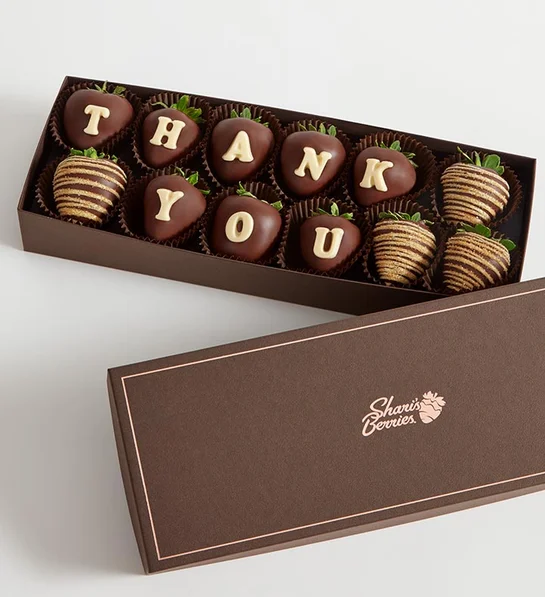 Thank You Artisan Belgian Chocolate Covered Strawberries